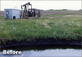Oil & Gas Abandonment Services - Abandonment Before - Drill Site - CBW Resource Consultants